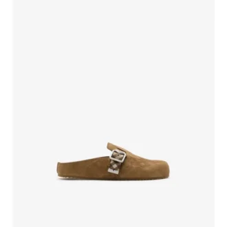 Check Suede Urchin Clogs