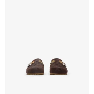 Check Suede Urchin Clogs