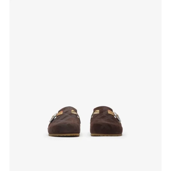 Check Suede Urchin Clogs Check Suede Urchin Clogs