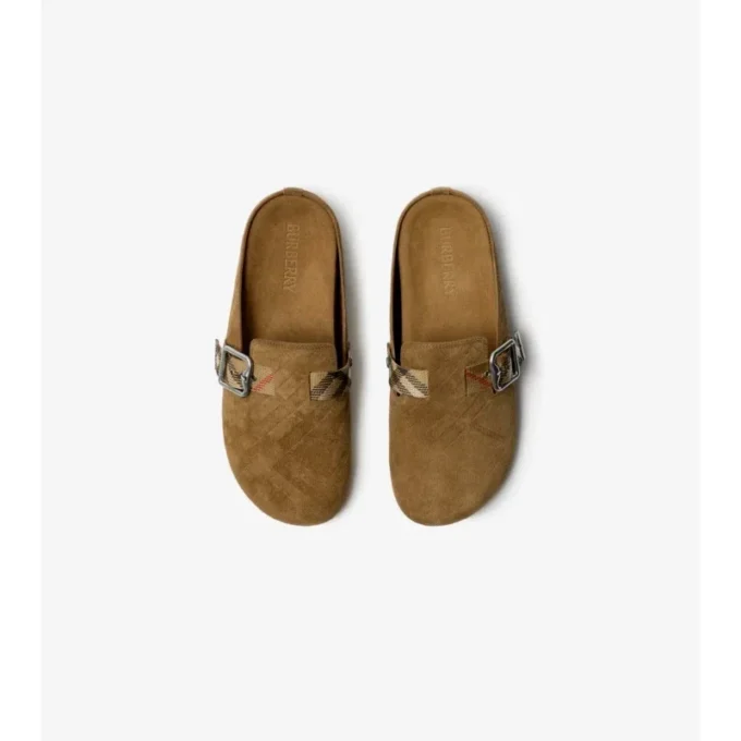 Check Suede Urchin Clogs Check Suede Urchin Clogs