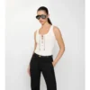 Check Trim-linne i bomullsblandning Check Trim-linne i bomullsblandning