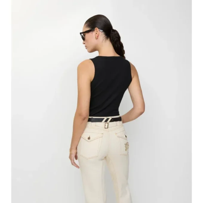 Check Trim-linne i bomullsblandning Check Trim-linne i bomullsblandning