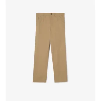 Chinos i bomullstwill