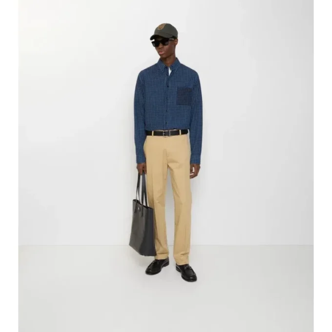 Chinos i bomullstwill