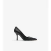 Dame-pumps i rutigt läder Dame-pumps i rutigt läder