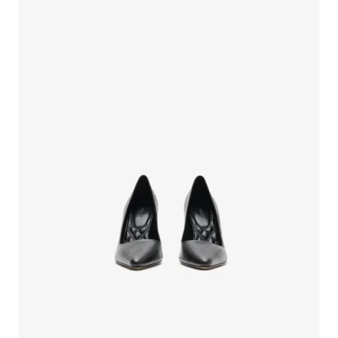 Dame-pumps i rutigt läder Dame-pumps i rutigt läder