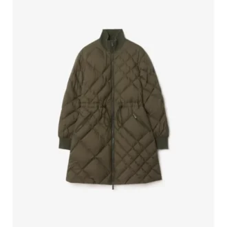 Danesbury-pufferkappa i nylon med rutmönster