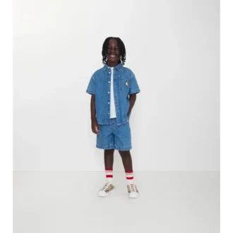 Denim-skjorta