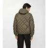 Doversgreen-dunjacka i nylon med rutmönster Doversgreen-dunjacka i nylon med rutmönster