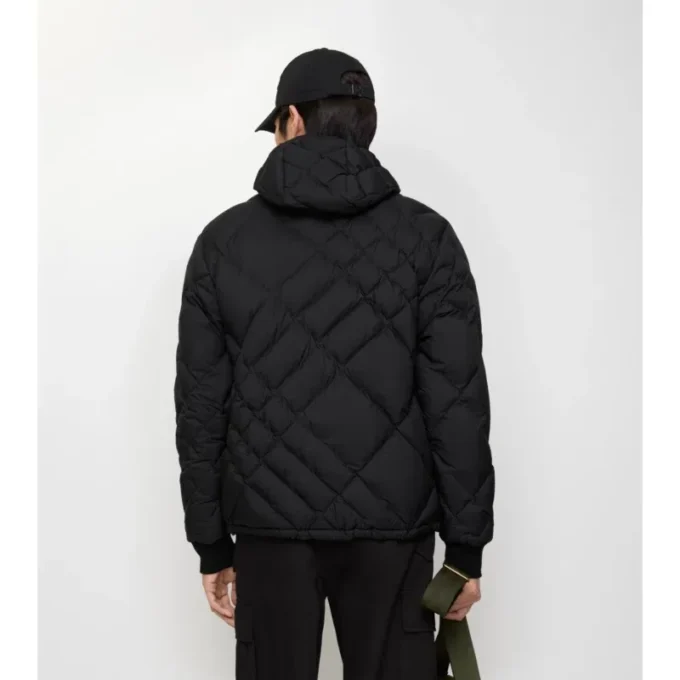 Doversgreen-dunjacka i nylon med rutmönster Doversgreen-dunjacka i nylon med rutmönster