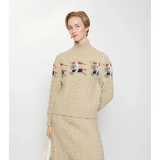 EKD Aran-stickad ulltröja
