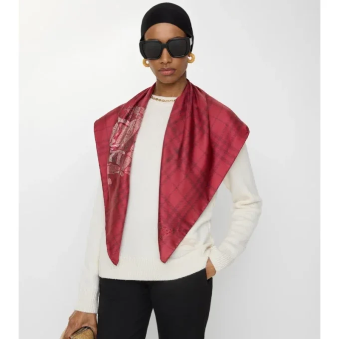 EKD Check silkescarf EKD Check silkescarf