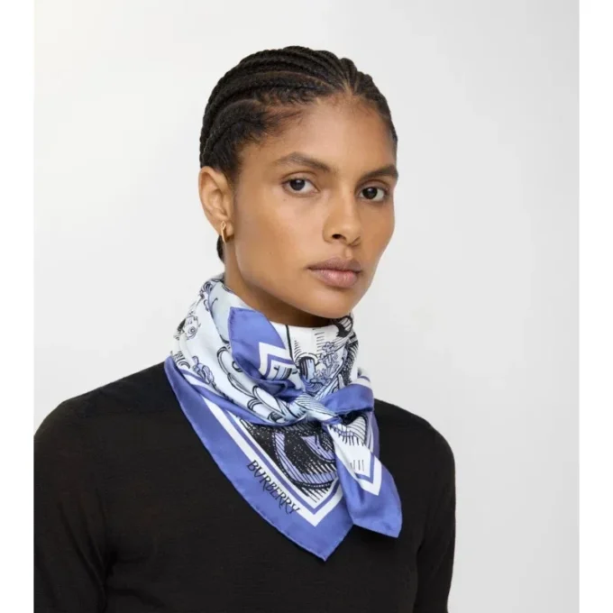 Etched Knight-silkescarf Etched Knight-silkescarf