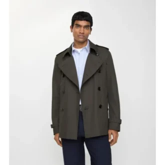 Extra kort Kensington-trenchcoat i Tropical Gabardine