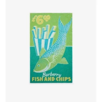 Fish and Chips-handduk i bomull