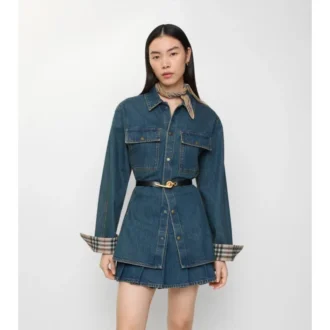 Fit-and-flare-Denim-skjorta