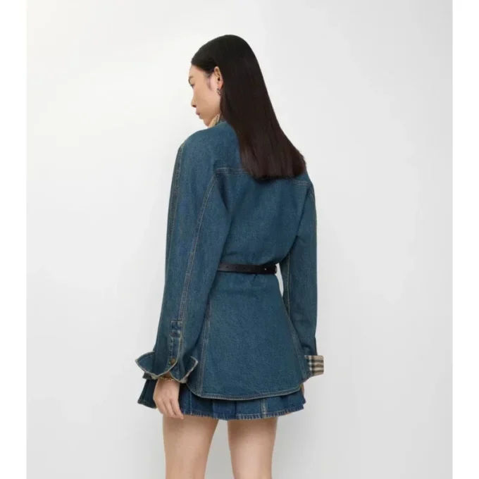 Fit-and-flare-Denim-skjorta Fit-and-flare-Denim-skjorta