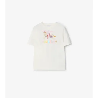 Flerfärgad EKD-t-shirt i bomullstwill