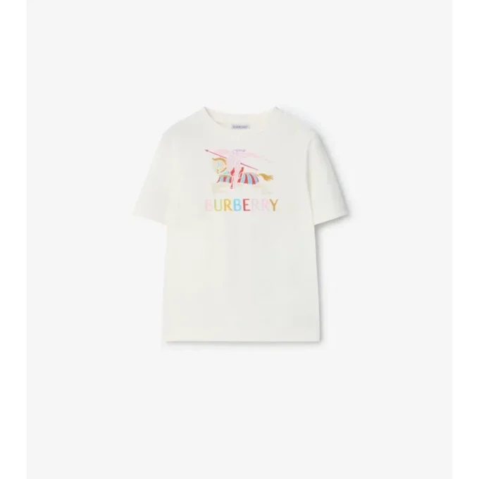 Flerfärgad EKD-t-shirt i bomullstwill Flerfärgad EKD-t-shirt i bomullstwill