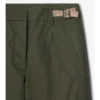 Gabardine-cargobyxor med rutmönster Gabardine-cargobyxor med rutmönster