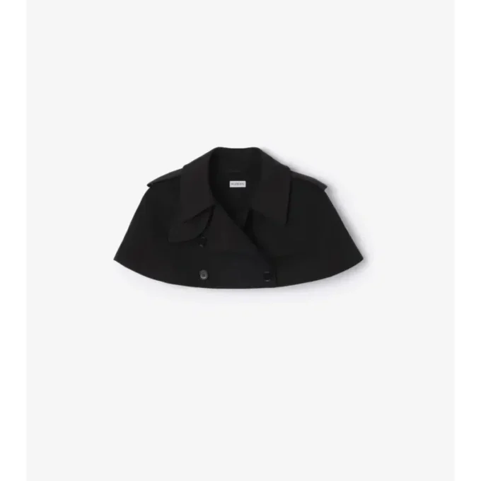 Gabardine-trenchcoat med cape Gabardine-trenchcoat med cape