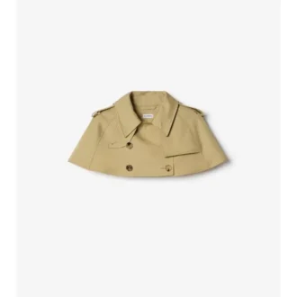 Gabardine-trenchcoat med cape
