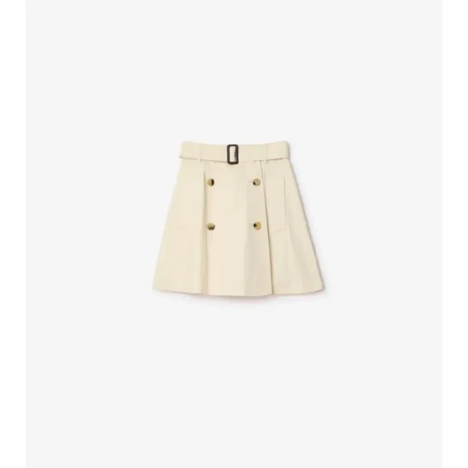 Gabardine-trenchcoat-minikjol Gabardine-trenchcoat-minikjol
