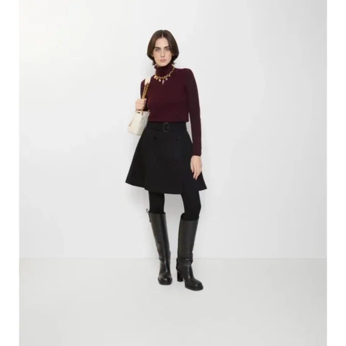 Gabardine-trenchcoat-minikjol Gabardine-trenchcoat-minikjol