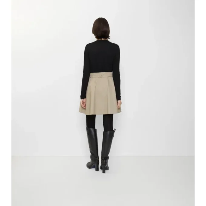 Gabardine-trenchcoat-minikjol Gabardine-trenchcoat-minikjol