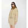Gabardinejacka med shearlingkrage Gabardinejacka med shearlingkrage