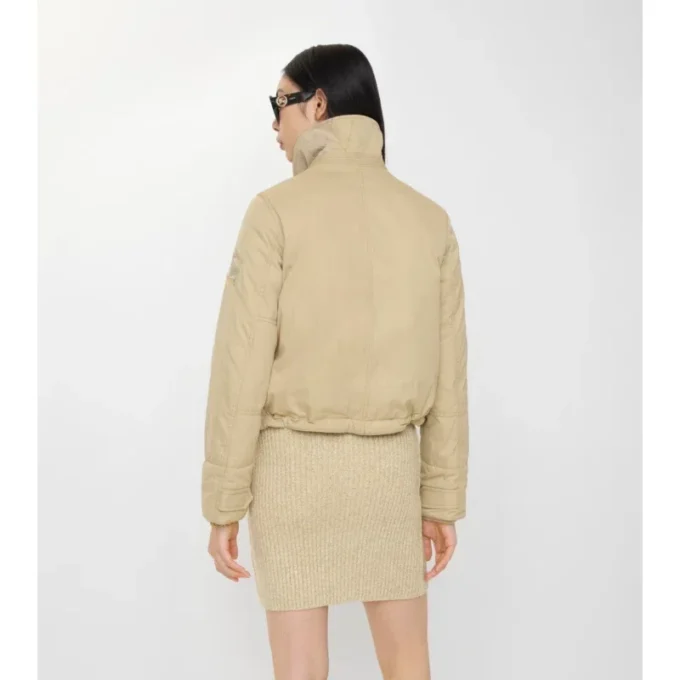 Gabardinejacka med shearlingkrage Gabardinejacka med shearlingkrage
