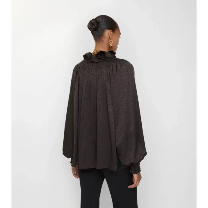 Geometrisk sidenblus Geometrisk sidenblus