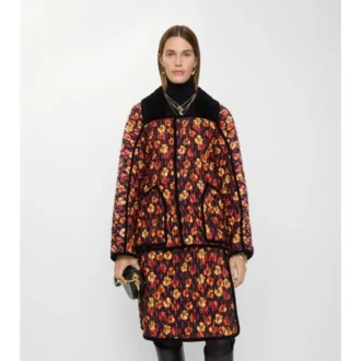Geranium Leaf Quilted Nylon Floriston Jackor