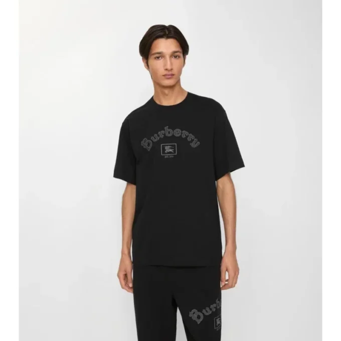 Gothic Logo-T-shirt i bomull Gothic Logo-T-shirt i bomull
