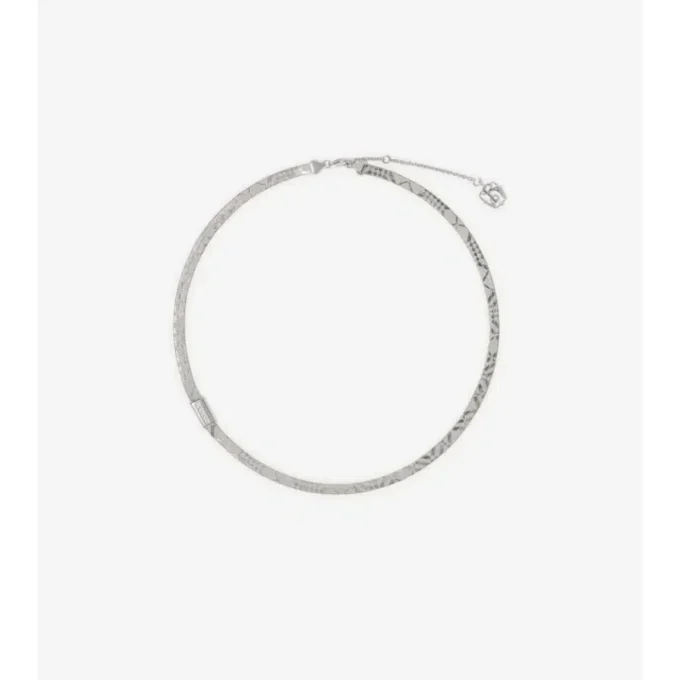 Graverat halsband med rutmönster Graverat halsband med rutmönster