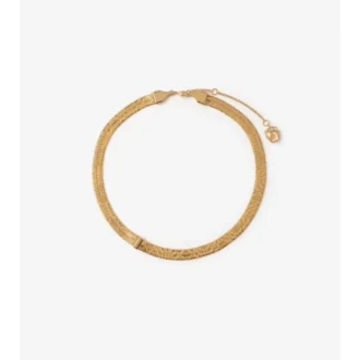 Graverat rutmönstrat halsband