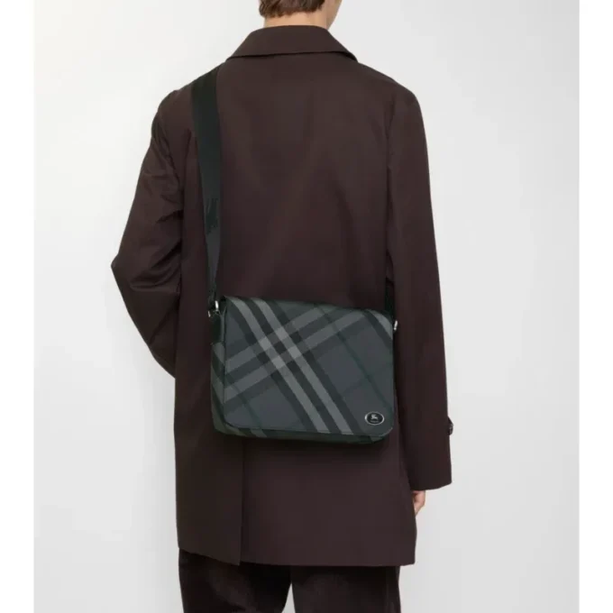 Grid Messenger Bag