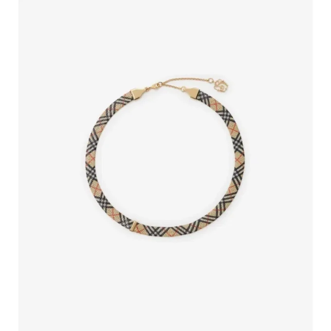 Halsband med rutmönster Halsband med rutmönster