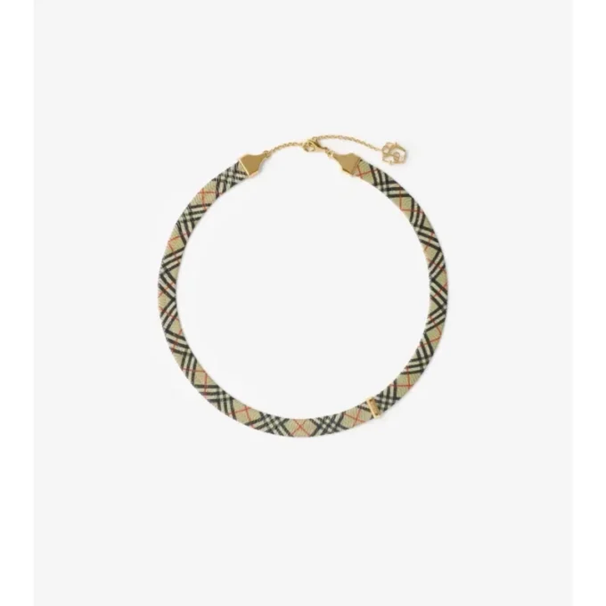 Halsband med rutmönster Halsband med rutmönster