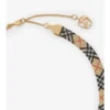 Halsband med rutmönster Halsband med rutmönster