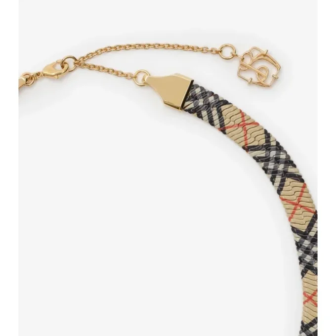 Halsband med rutmönster Halsband med rutmönster