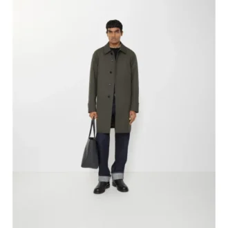Halvlang Camden-Car Coat i Tropical Gabardine