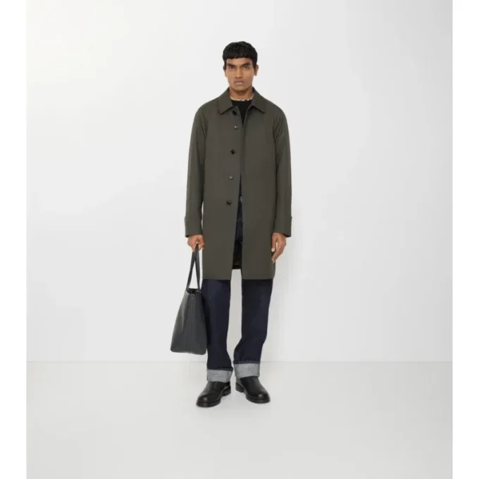 Halvlang Camden-Car Coat i Tropical Gabardine Halvlang Camden-Car Coat i Tropical Gabardine