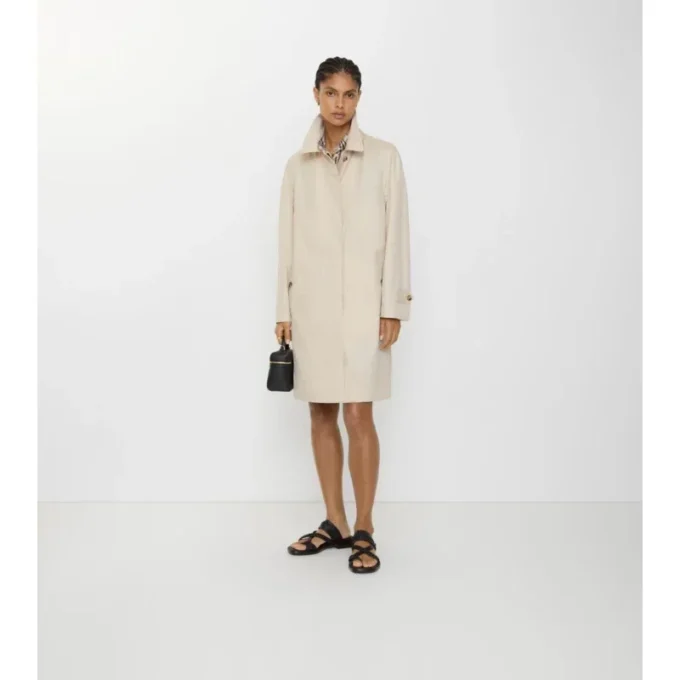 Halvlang Camden-Car Coat i Tropical Gabardine Halvlang Camden-Car Coat i Tropical Gabardine