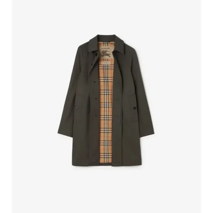 Halvlang Camden-Car Coat i Tropical Gabardine Halvlang Camden-Car Coat i Tropical Gabardine