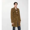 Halvlang Lawshall-Trench Coat i paisley-mönstrat mocka Halvlang Lawshall-Trench Coat i paisley-mönstrat mocka