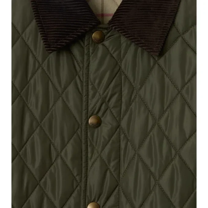 Halvlang quiltad Car Coat i nylon Halvlang quiltad Car Coat i nylon