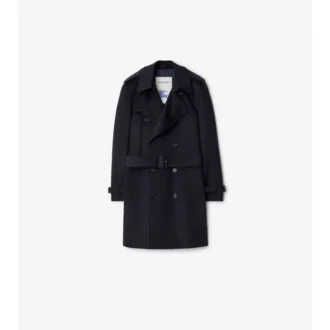Halvlang trenchcoat i kashmir