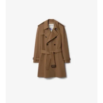 Halvlang trenchcoat i kashmir