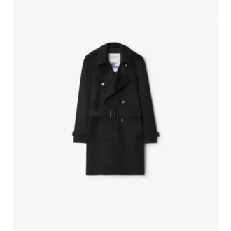Halvlang trenchcoat i kashmir